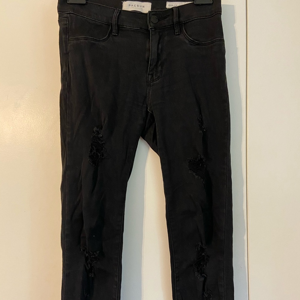 Pacsun black ripped jeggings
